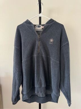 Vintage Navy Quarter Zip Pullover